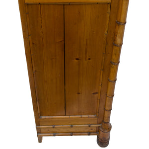 19th Century French Faux Bamboo Armoire